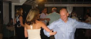 Ceilidh dancing at the party